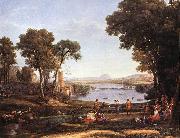 Claude Lorrain Landscape with Dancing Figures dfgdf oil painting artist